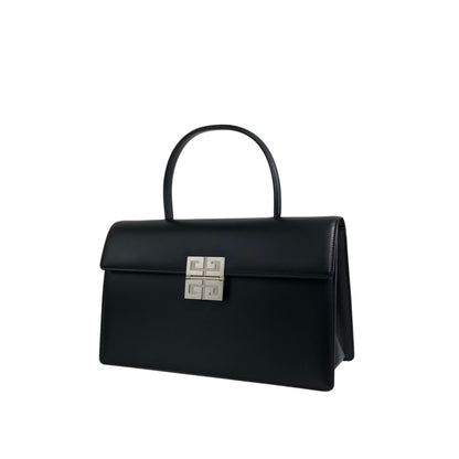GIVENCHY Logo Two-way Handbag Shoulder bag Black Vintage 6rr85x