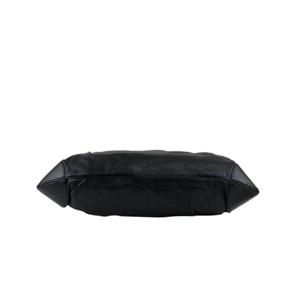 Salvatore Ferragamo Gancini Handbag Black Vintage 5aexwa