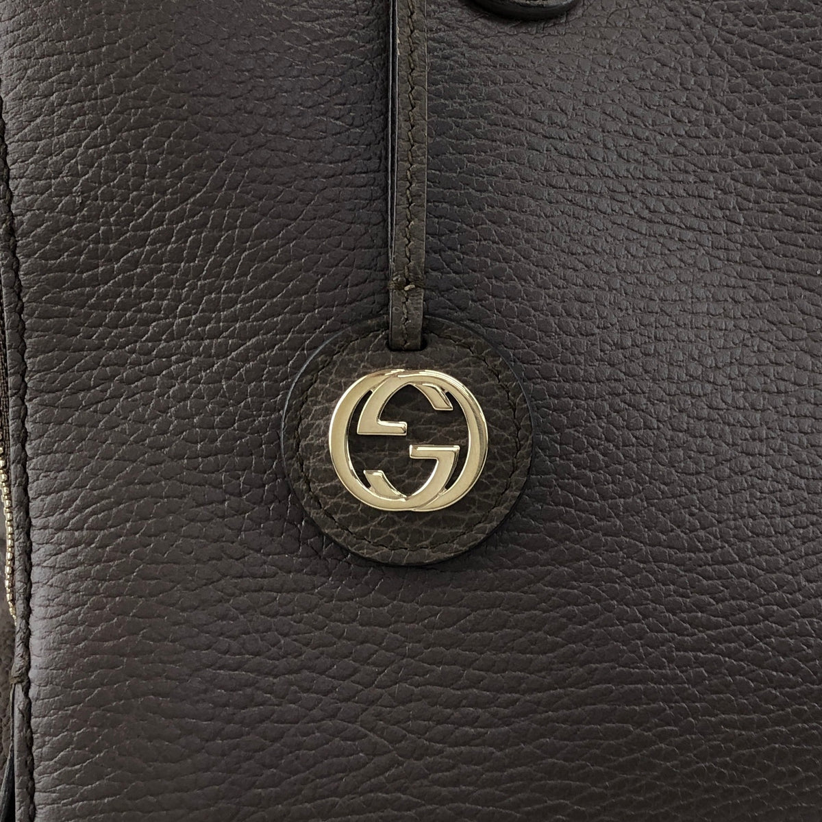 GUCCI Interlocking Two-way Handbag Shoulder bag Brown Vintage 8v35mj