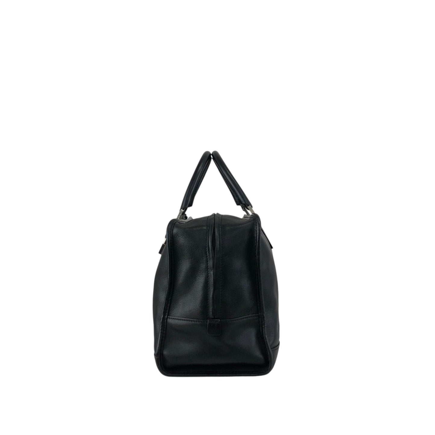 LOEWE Amazona36 Anagram Small Boston bag Handbag Black Vintage gc7zrx