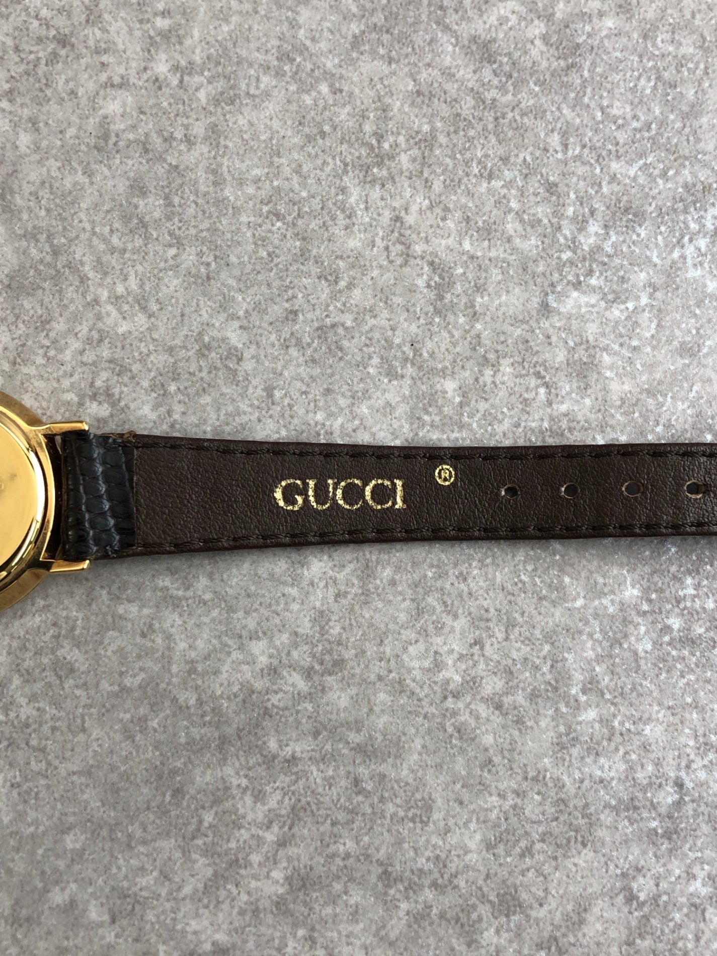 GUCCI Quartz Watch Brown×Gold Vintage cfa68u