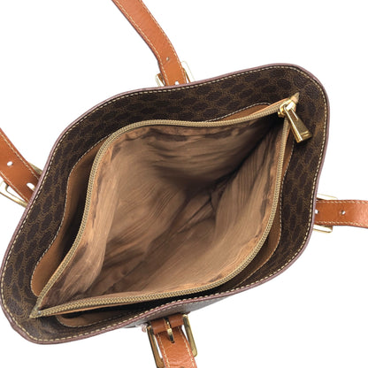 CELINE Macadam Blason Totebag Brown Vintage krmf4c