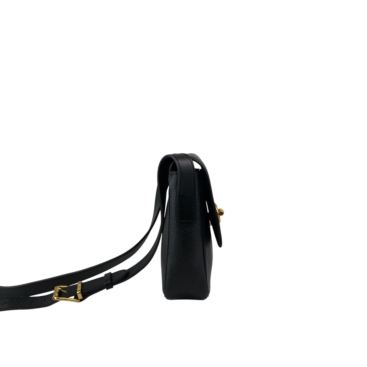 CELINE Toggle Clasp Shoulder bag Black Vintage 6i3ni8