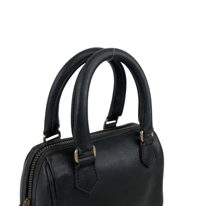 CELINE Two-way Handbag Shoulder bag Black Vintage 2j4avv