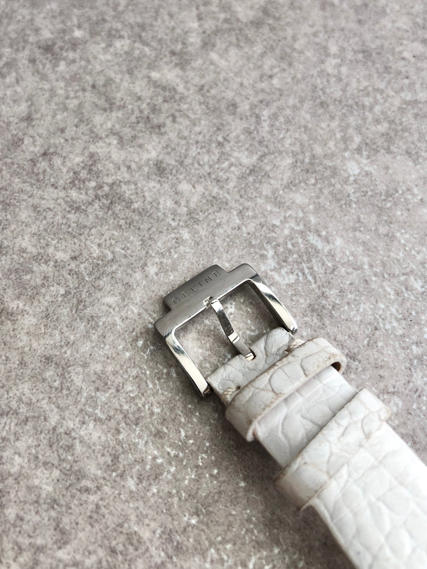 CELINE Quartz Watch White Vintage x4tfzi