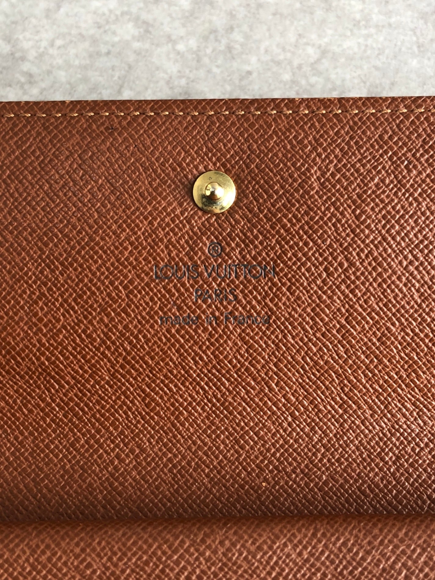 LOUIS VUITTON Monogram Long Wallet Brown M61215 Vintage nm2cm2