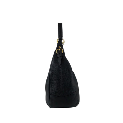 PRADA Logo Shoulder bag Black Vintage 85ce8c