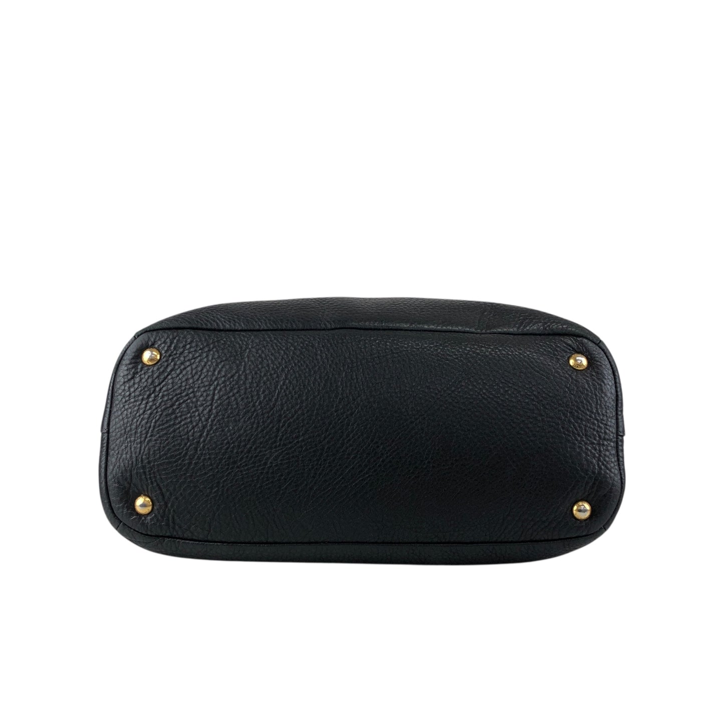 PRADA Logo Shoulder bag Black Vintage mxb7r6