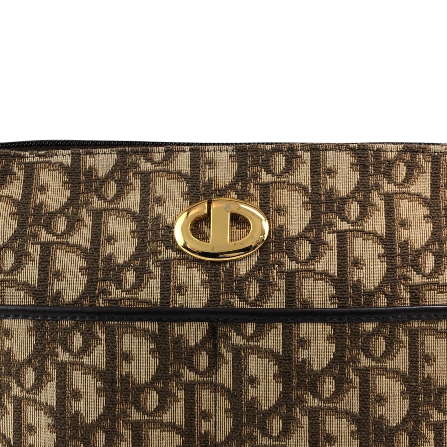 Christian Dior Trotter Shoulder bag Brown Vintage f2cedr