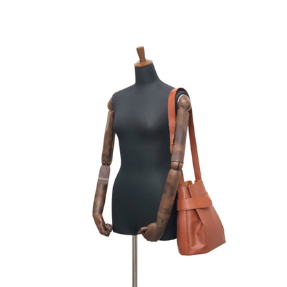 LOUIS VUITTON Epi Drawstring Shoulder bag Brown Vintage ij3uzs