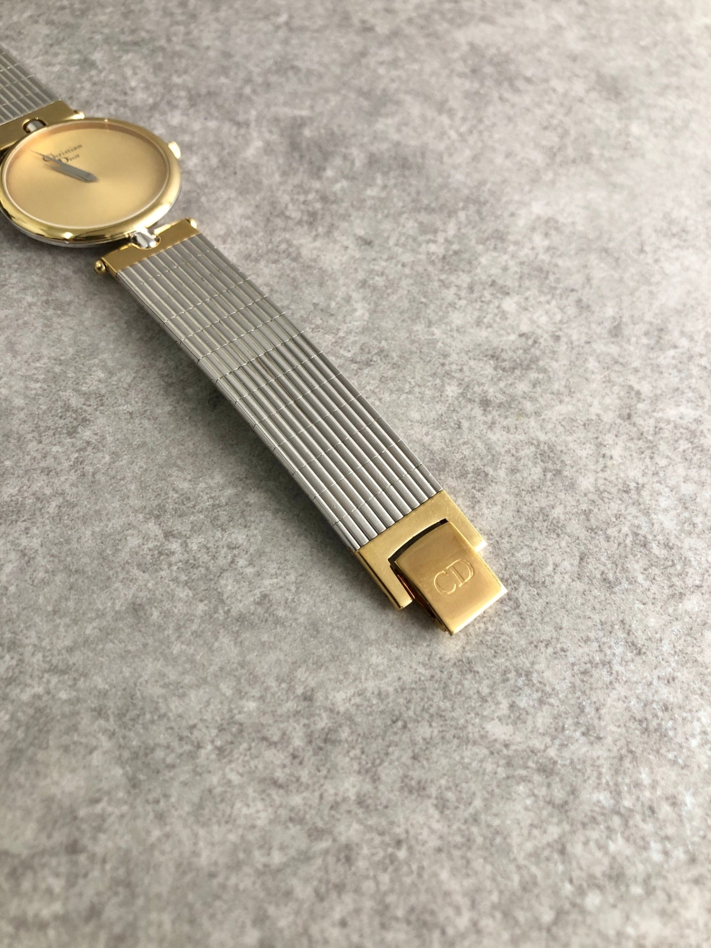 Christian Dior Logo Quartz Watch Silver 3026 Vintage sxevgu