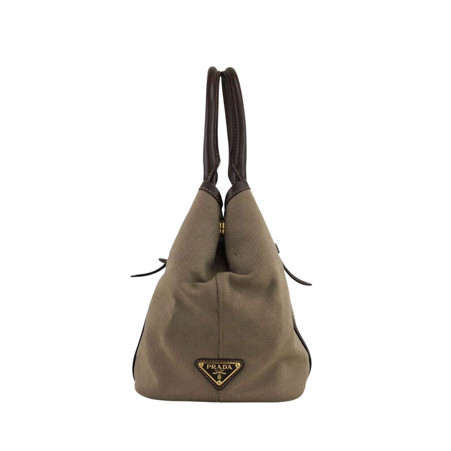 PRADA 標誌手袋 棕色 復古 7avgyx