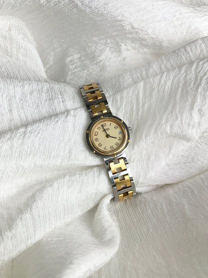 HERMES Watch Silver Vintage vhzn3x