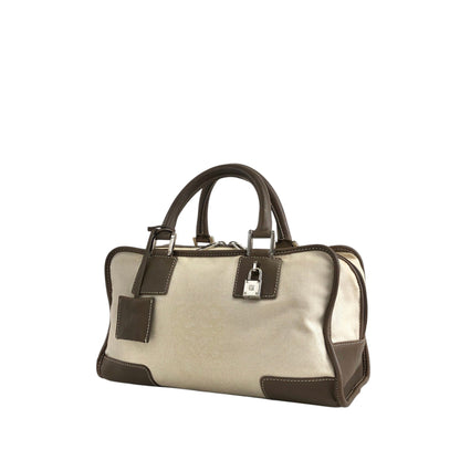 LOEWE Amazona Anagram Handbag Beige Vintage srrkp4