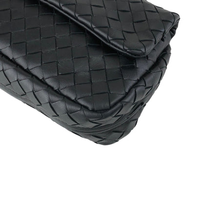 Bottega Veneta Intrecciato Shoulder bag Black Vintage 37ps5x
