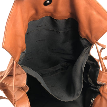 LOEWE Anagram Drawstring Shoulder bag Brown Vintage pyzej6