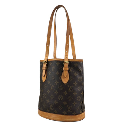 LOUIS VUITTON Monogram Handbag Brown M42238 Vintage wxysxm