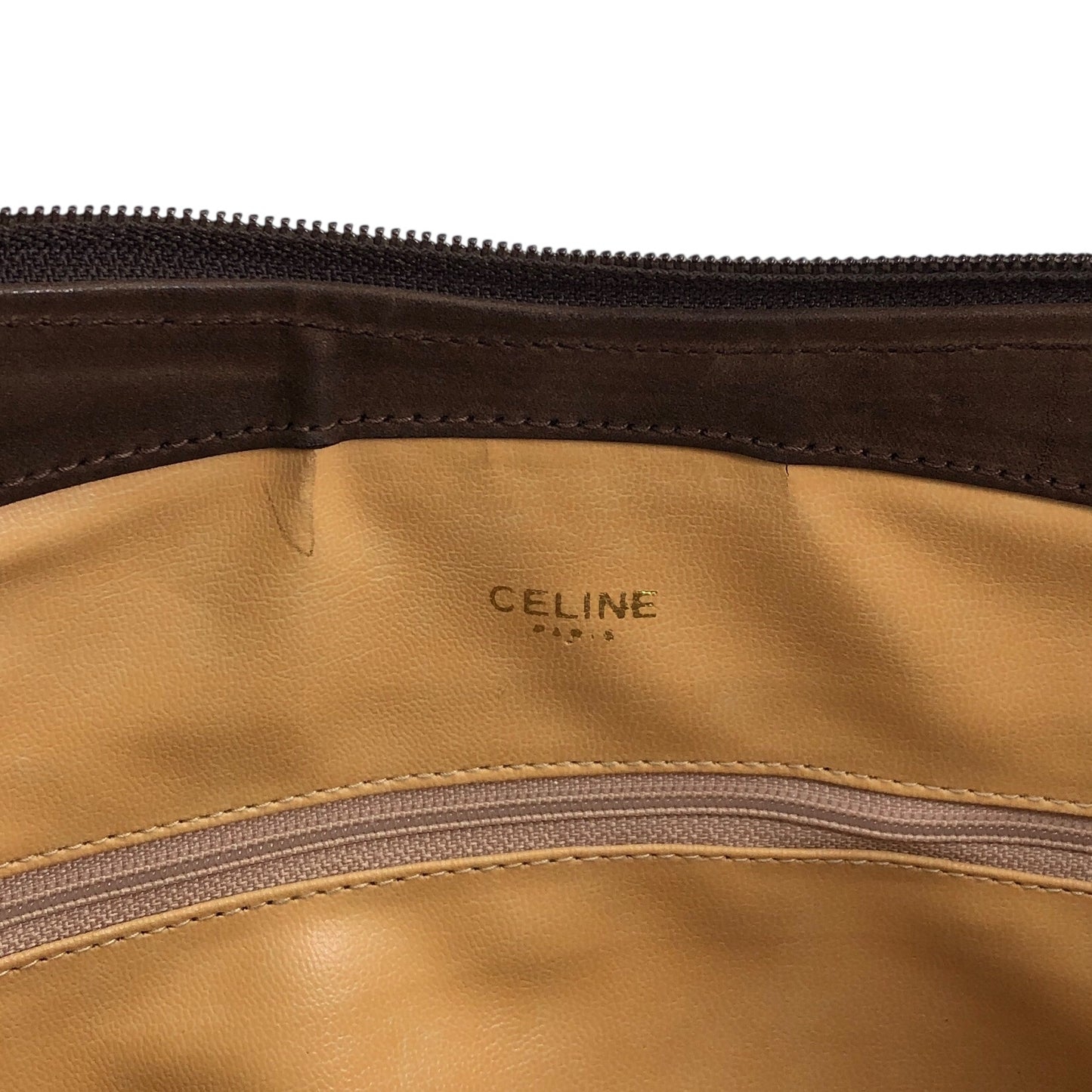 CELINE Blason Totebag Brown Vintage ntekc4