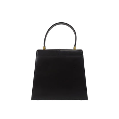 Yves Saint Laurent YSL Logo Top Handle Handbag Brown Vintage 3bhgkg