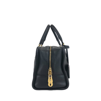 LOEWE Amazona28 Anagram Handbag Boston bag Black Vintage 4ve2yy