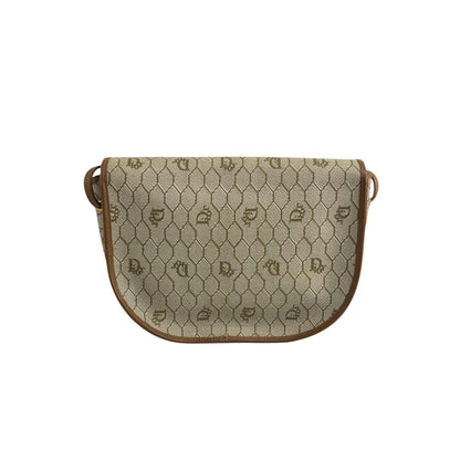 Christian Dior Honeycomb Pattern Shoulder bag Beige Vintage bbirpg