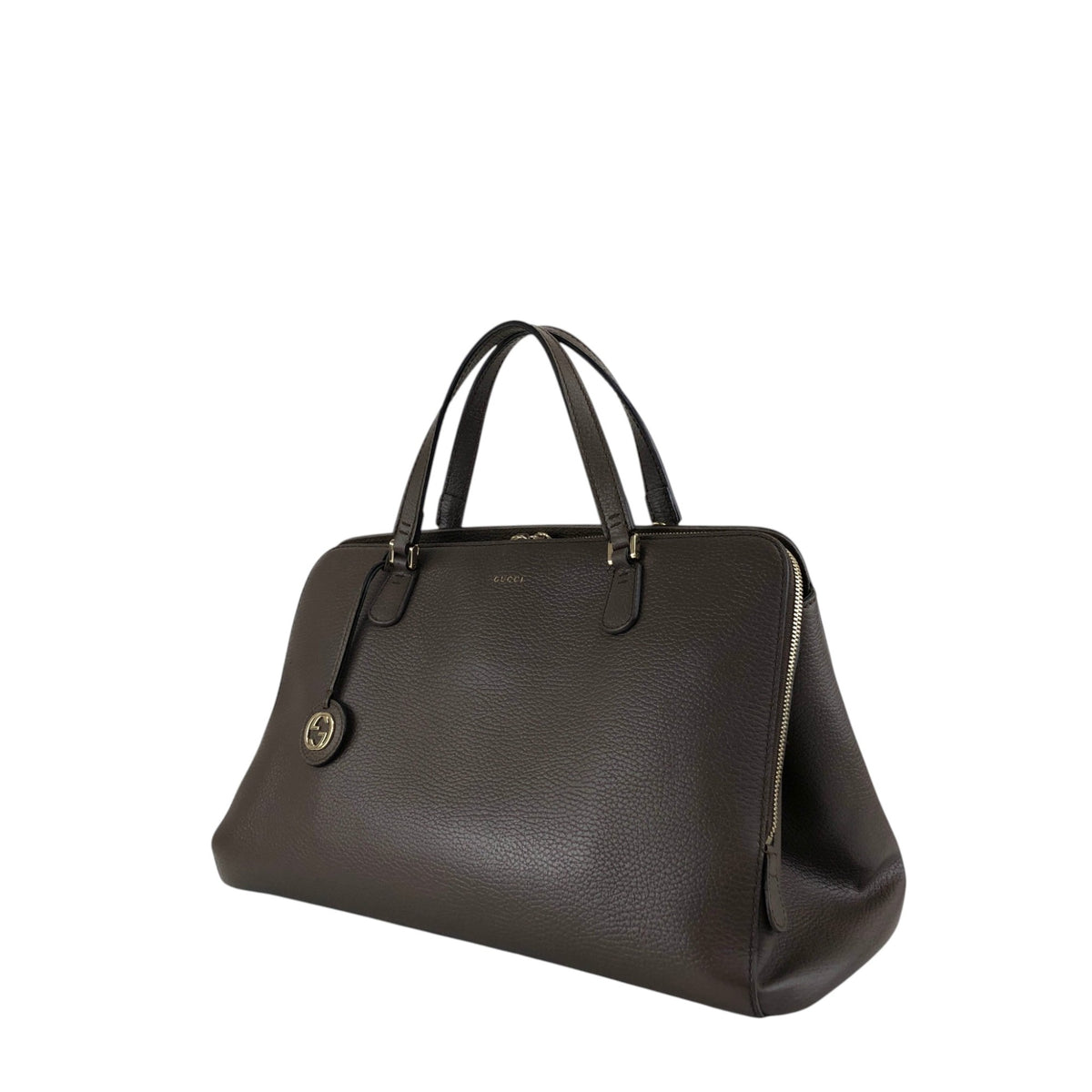 GUCCI Interlocking Two-way Handbag Shoulder bag Brown Vintage 8v35mj