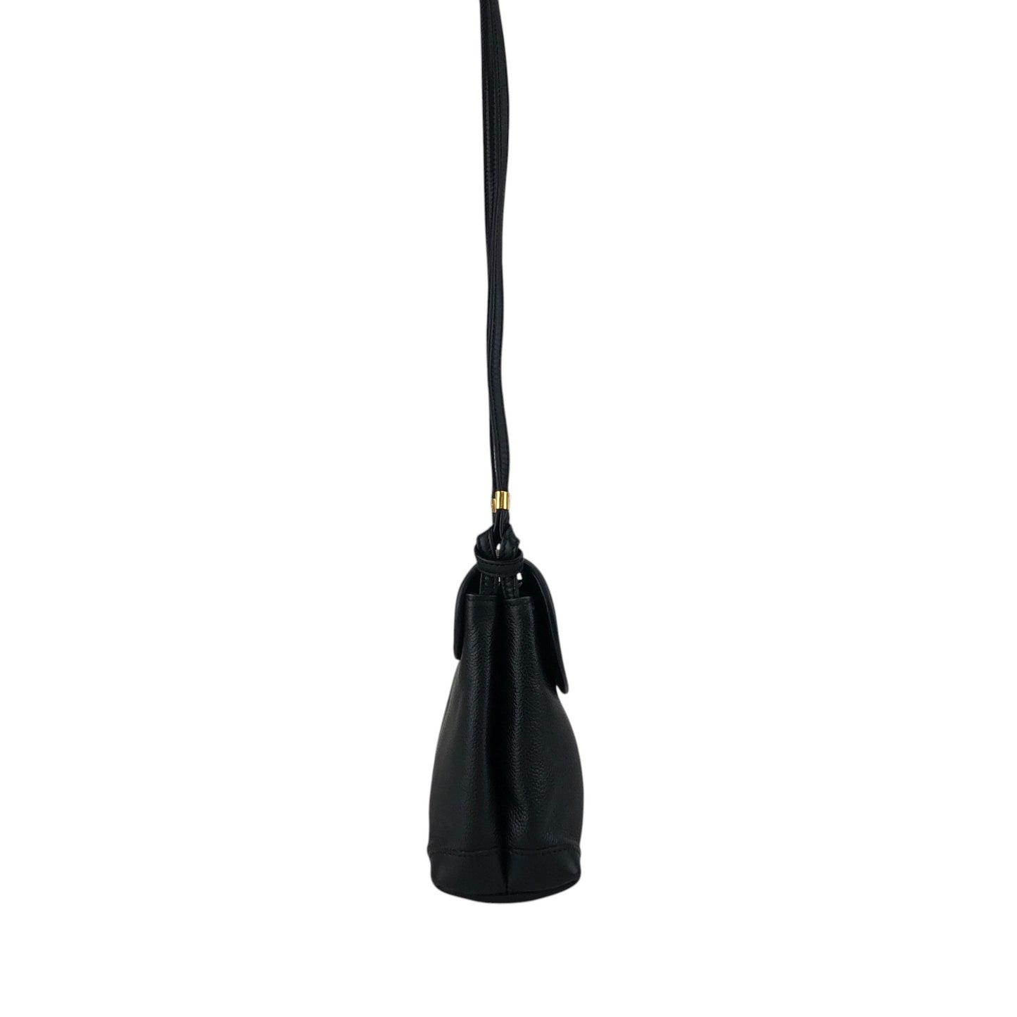 GUCCI Logo Shoulder bag Black Vintage irwn5s