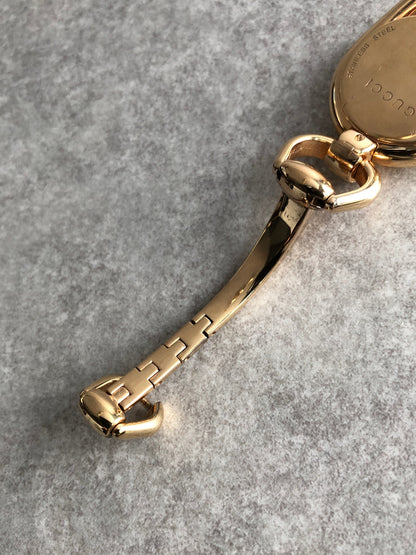 GUCCI Horse Bit Watch Gold Vintage rghnf7