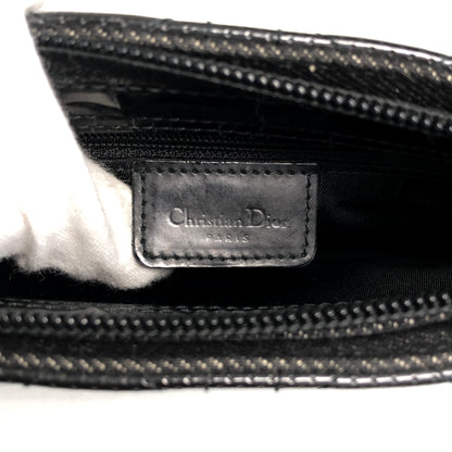 Christian Dior Cannage Small Shoulder bag Black Vintage p5ui7r