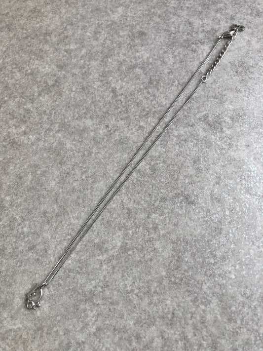 Christian Dior Logo Motif Necklace Silver Vintage 3irz2e