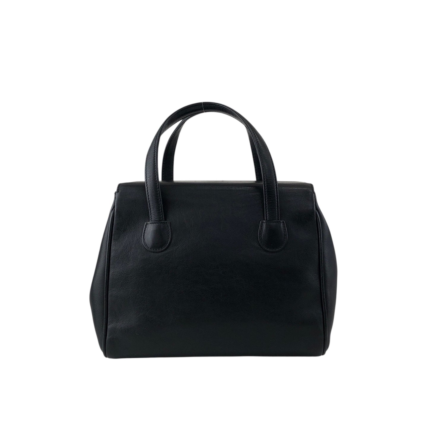 Christian Dior CD Logo Handbag Black Vintage hfa4nr