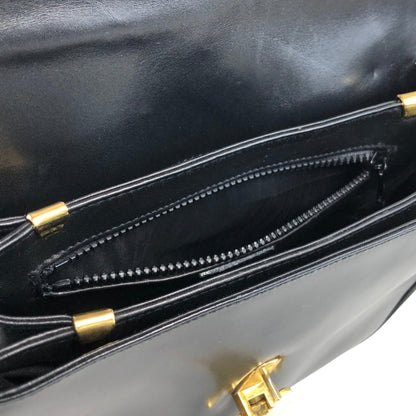 CELINE Triomphe Shoulder bag Black Vintage igefky