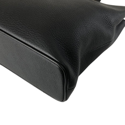 BURBERRY Logo Handbag Black Vintage w33ucy