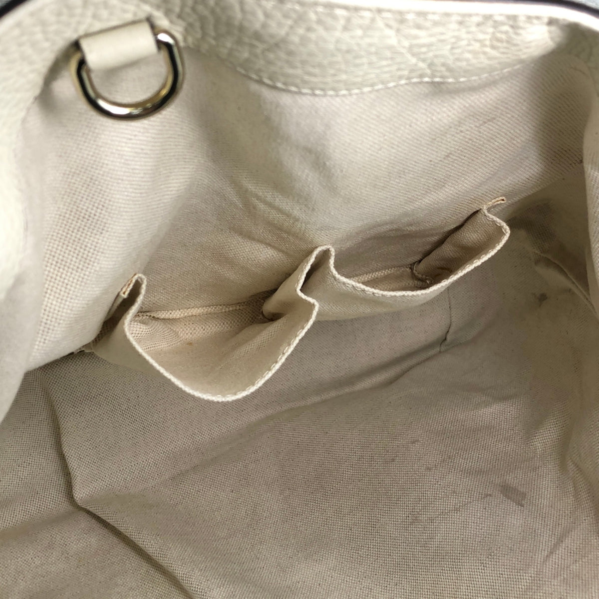 GUCCI Logo Totebag Ivory×Brown Vintage rc7r6c