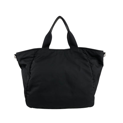 PRADA Triangle Logo Two-way Handbag Shoulder bag Black Vintage 5t57j2
