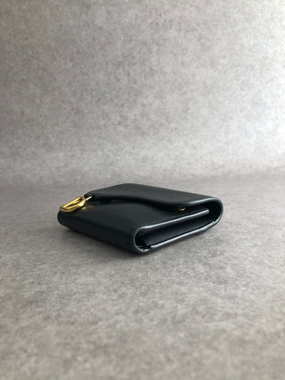 Christian Dior Logo Trifold Wallet Black Vintage 65wdpi