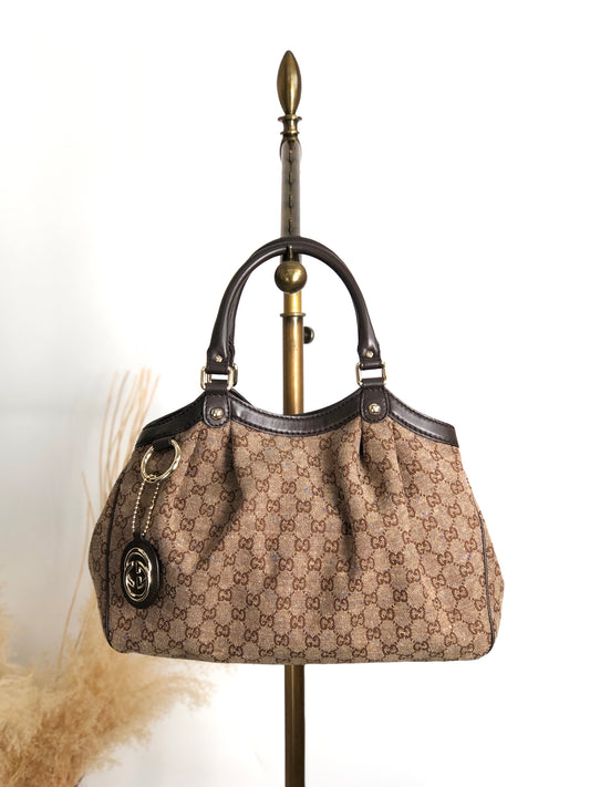 GUCCI GG Canvas Totebag Brown SUKEY Vintage cyznyp