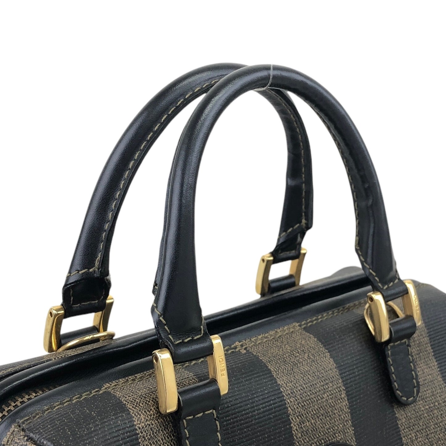 FENDI Pecan Two-way Small Handbag Shoulder bag Black Vintage pca6y8