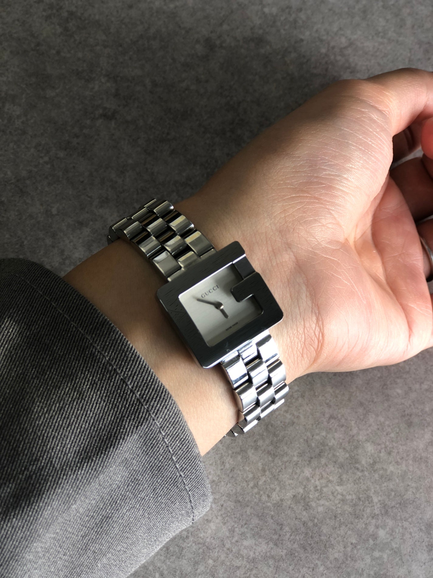 GUCCI Watch Silver 3600L Vintage ksnsc7