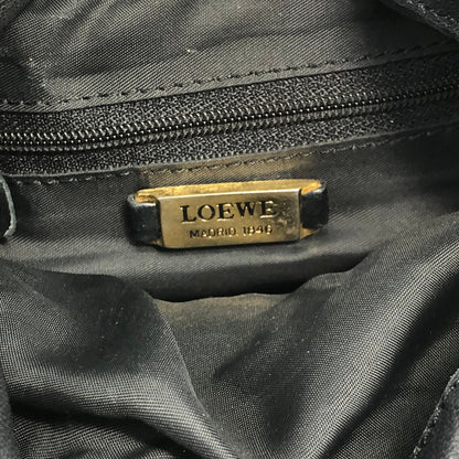 LOEWE Logo Drawstring Shoulder bag Black Vintage zu2rww