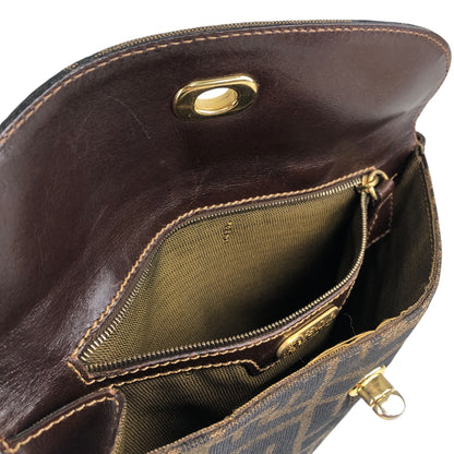 FENDI Zucca Handbag Brown Vintage 5pdvzg