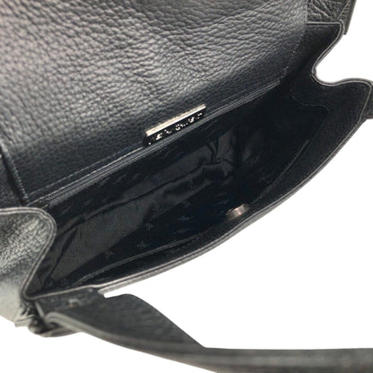 Yves Saint Laurent Logo Shoulder bag Black Vintage p2bexr