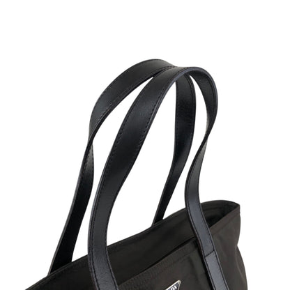 PRADA Tessuto Triangle Logo Handbag Brown Vintage 8wyzby