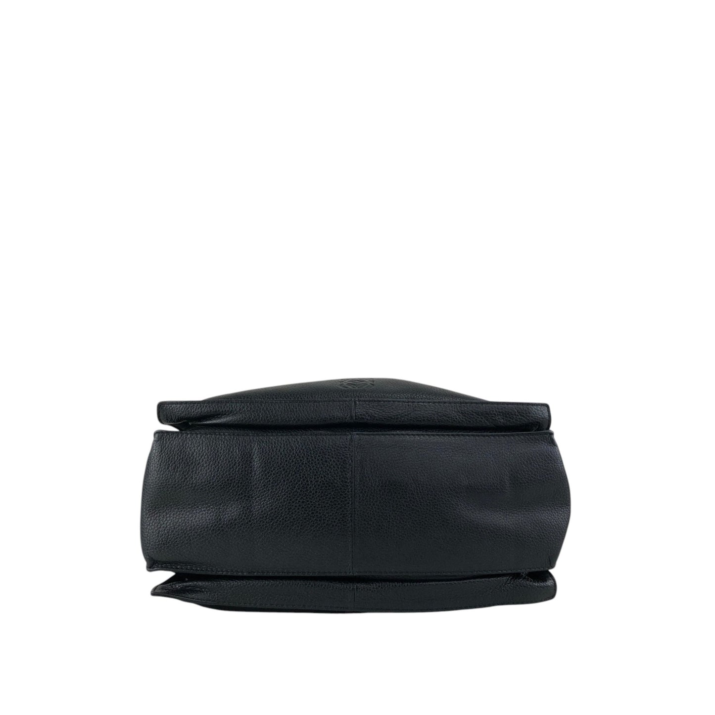 LOEWE Anagram Drawstring Shoulder bag Black Vintage t3naju