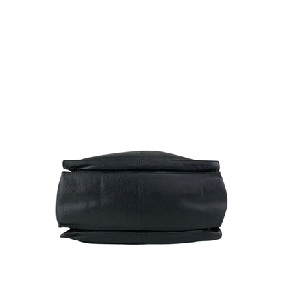 LOEWE Anagram Drawstring Shoulder bag Black Vintage t3naju