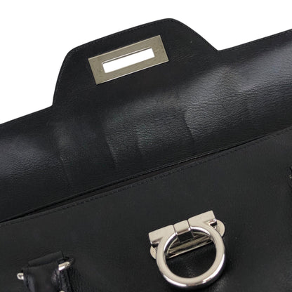 Salvatore Ferragamo Gancini Handbag Black Vintage b236p8