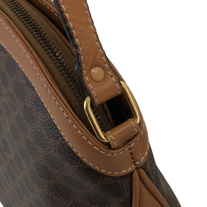 CELINE Macadam Blason Shoulder bag Brown Vintage gyf3yb