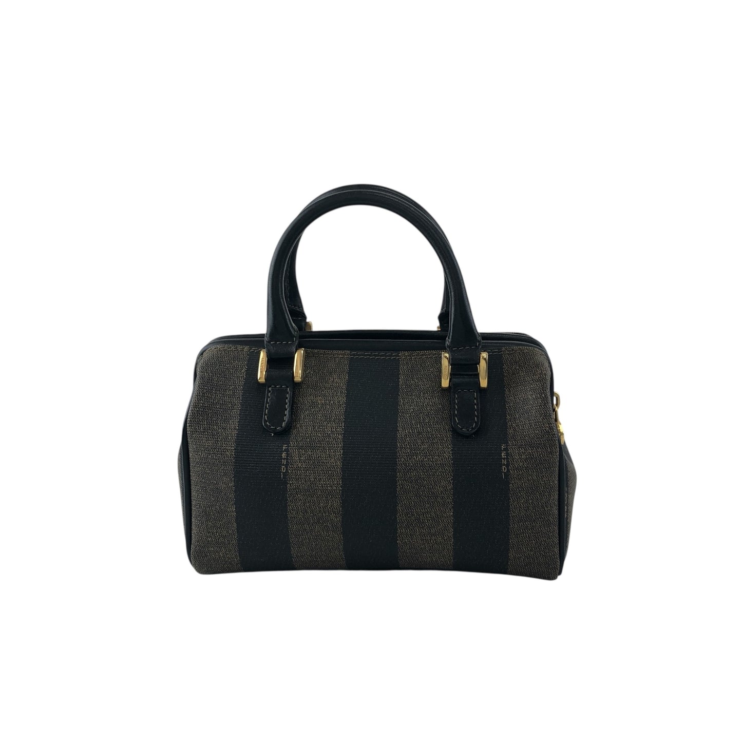 FENDI Pecan Two-way Small Boston bag Shoulder bag Black Vintage p73ycs