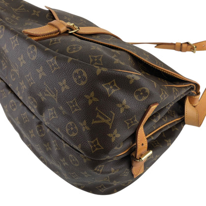 LOUIS VUITTON Monogram 單肩包 棕色 復古 fya5dp
