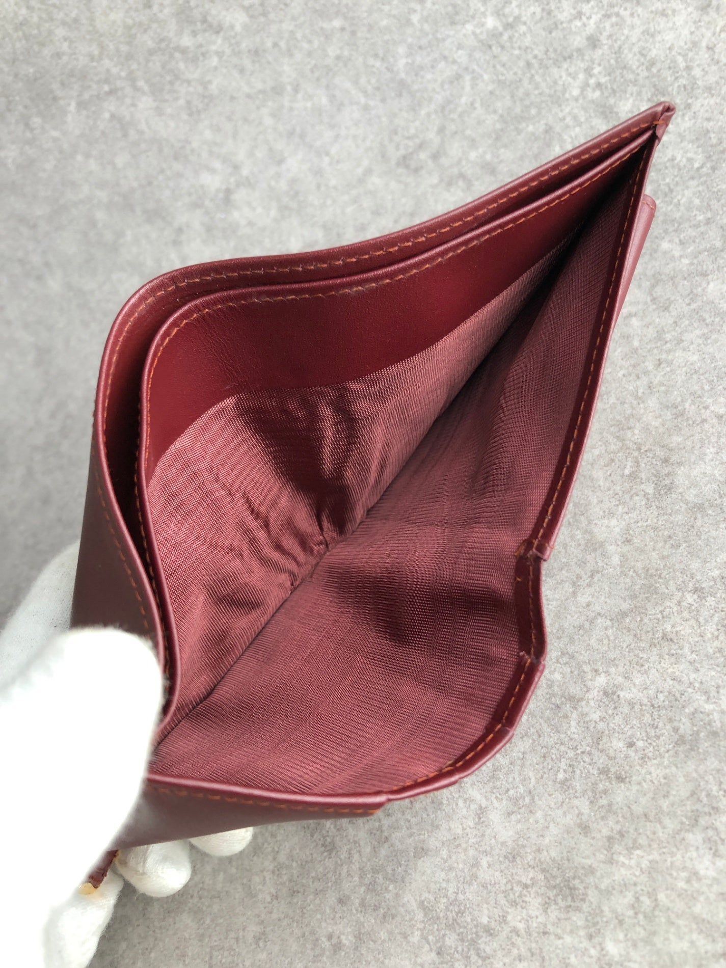 Cartier Folded Wallet Bordeaux Vintage ustkxg